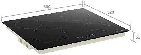 Cooktop Mueller 4 Bocas de Indução com Turbo Mci014bg1 220v