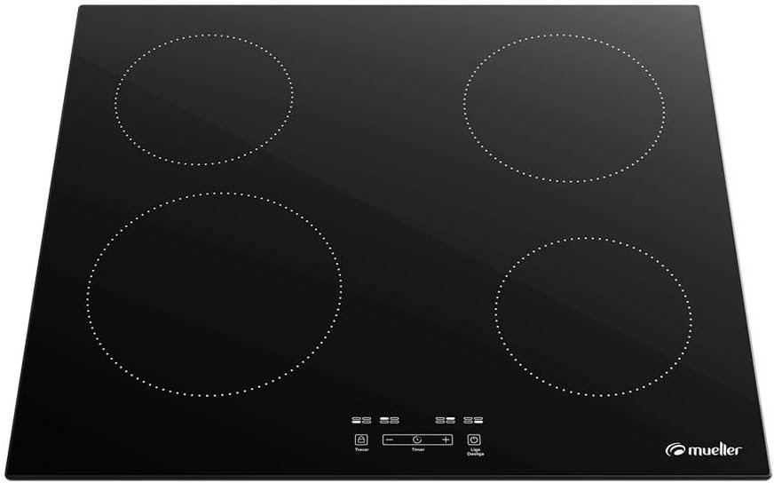 Cooktop Mueller 4 Bocas de Indução com Turbo Mci014bg1 220v